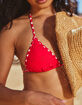 FULL TILT Eyelet Triangle Bikini Top image number 7