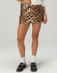 COTTON CANDY LA Leopard Sequin Womens Mini Skirt image number 2