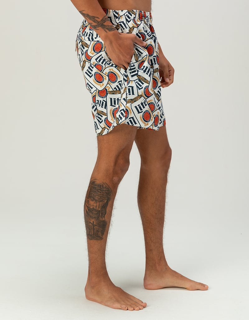 MILLER LITE Can Jam Mens Swim Trunks image number 3