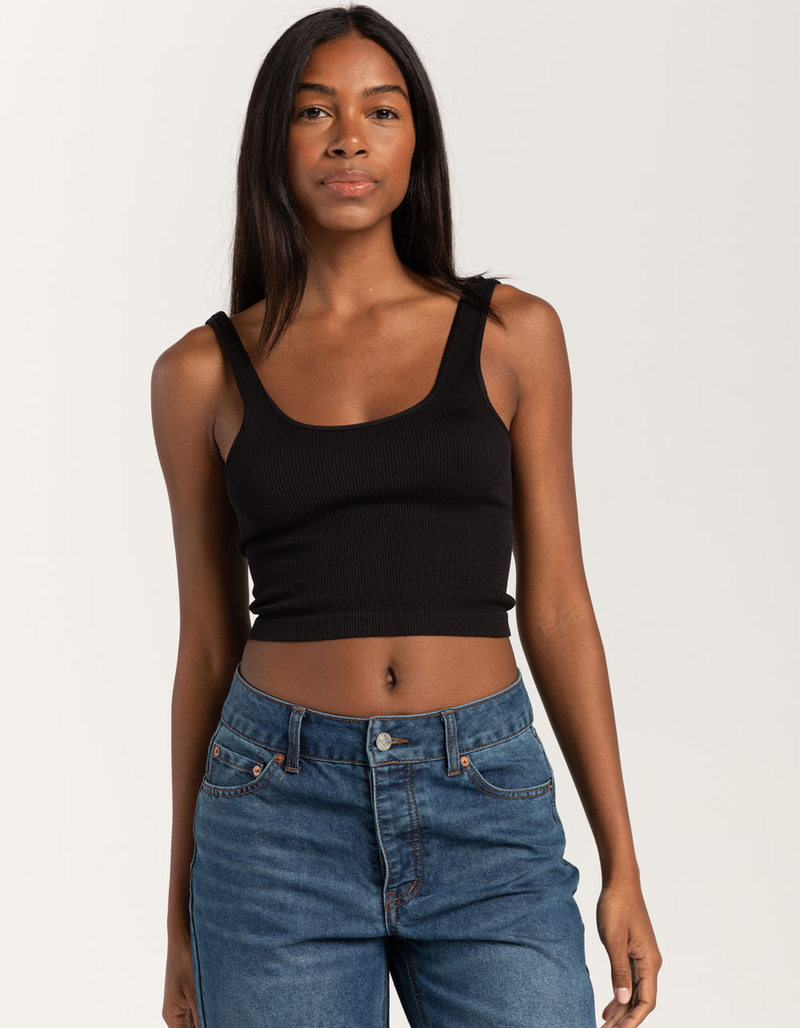 FULL TILT Seamless Low Back Womens Tank Top image number 0