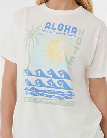 RIP CURL Aloha Hotel Womens Relaxed Tee Alternative Image
