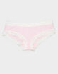 FULL TILT Rib Lace Trim Cheeky Panties image number 1