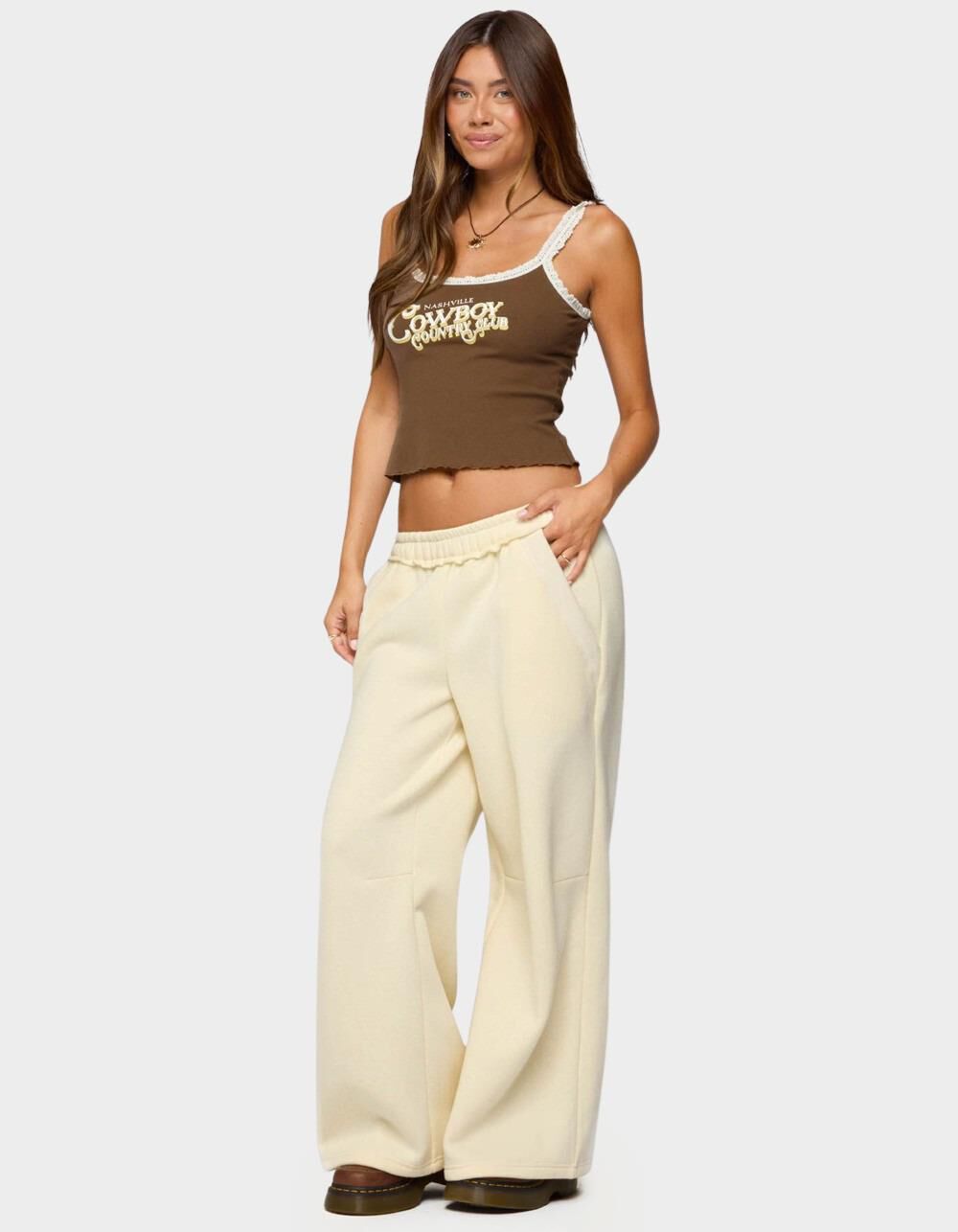 EDIKTED Nashville Cowboy Graphic Tank Top - BROWN - L | Tillys