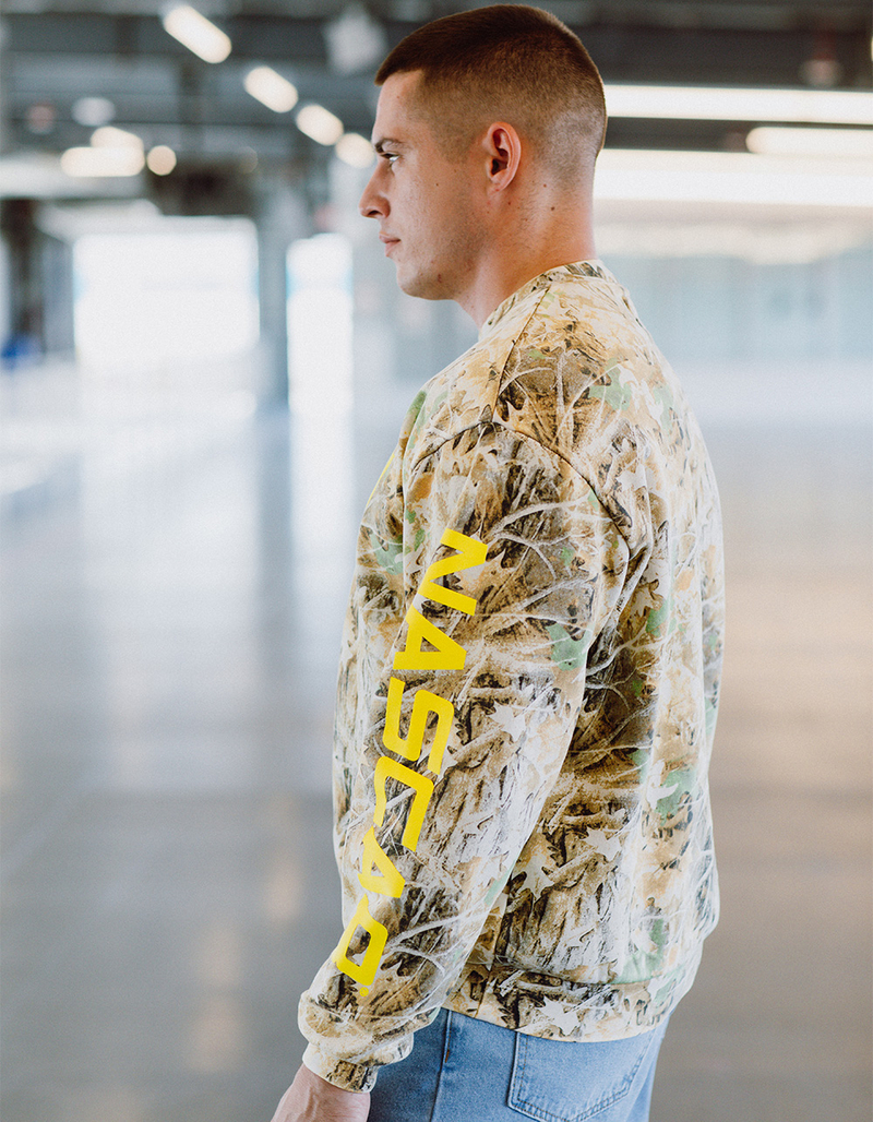 TILLYS x NASCAR Camo Mens Crewneck Sweatshirt image number 3
