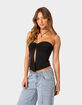 EDIKTED Twist Split Front  Womens Tube Top image number 4