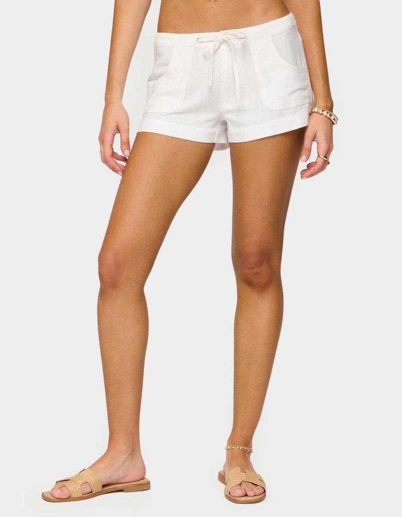 EDIKTED Hollis Linen Look Shorts image number 0