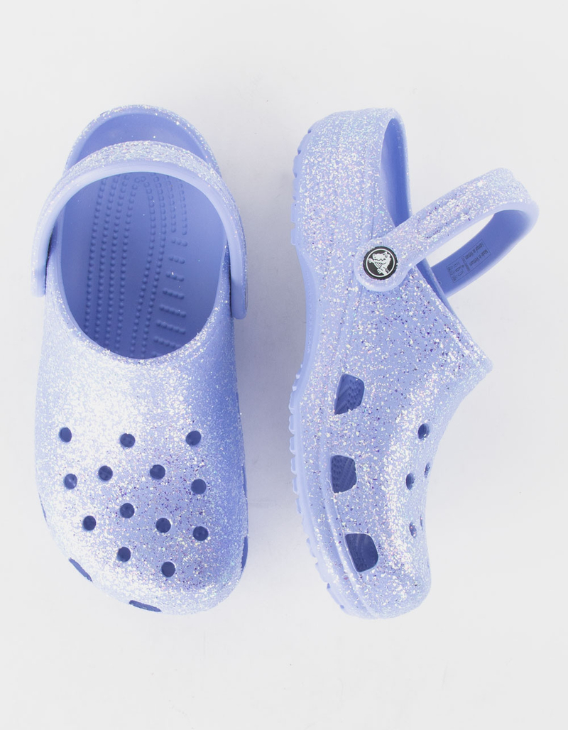 CROCS Girls Classic Glitter Clogs image number 4