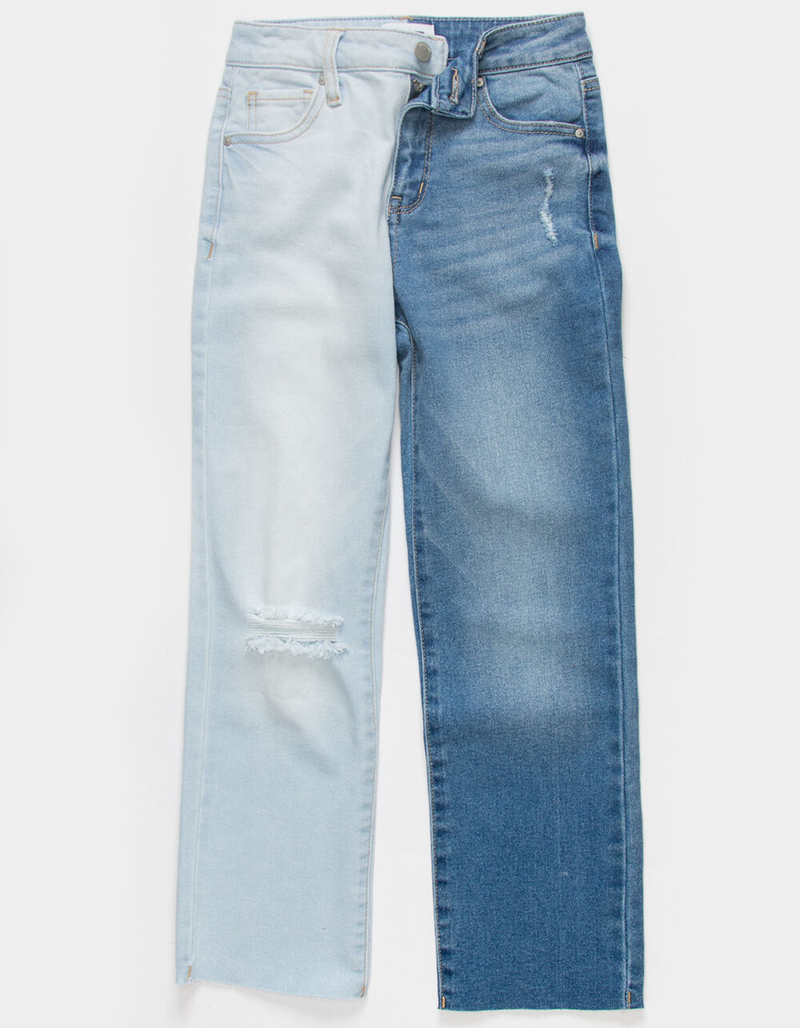 RSQ Girls Colorblock Mom Jeans image number 0