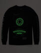 TikTok x Tillys Area 51 UFO Blueprint Mens T-Shirt image number 2