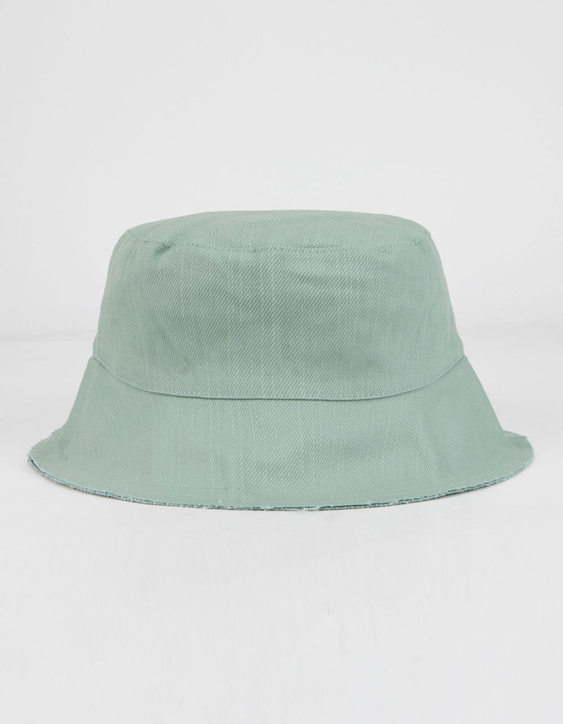 Solid Cotton Womens Mint Bucket Hat image number 0