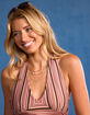FULL TILT Womens Stripe Halter Top image number 6