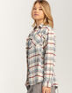 RSQ Womens Raw Edge Flannel image number 3