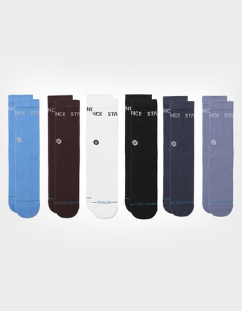 STANCE Origin 6 Pack Mens Crew Socks STANCE Origin 6 Pack Mens Crew Socks Primary Image