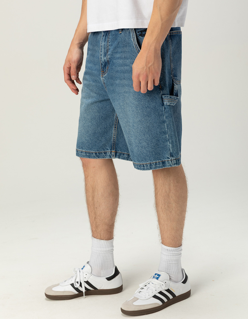 RSQ Mens Loose Embroidered Carpenter Jorts image number 1