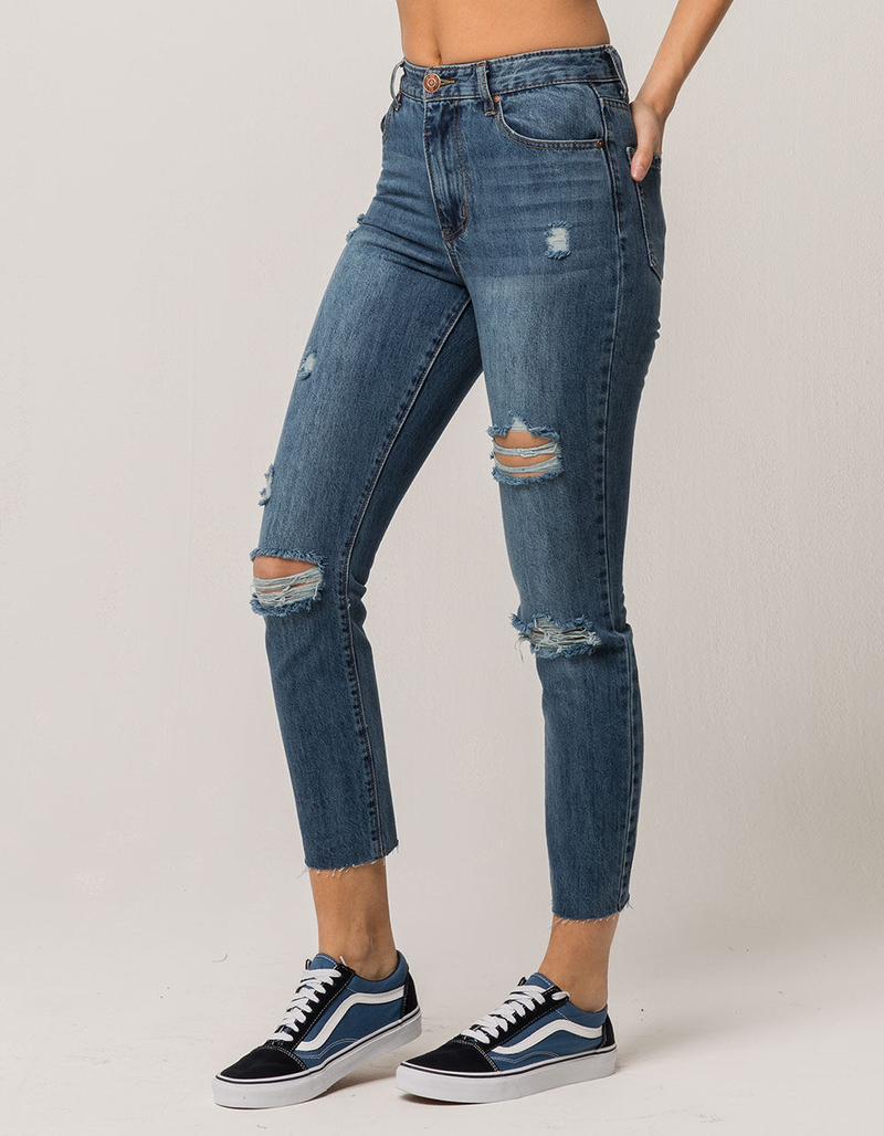 RSQ Ripped Womens Mom Jeans image number 2