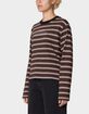 OBEY Louie Stripe Womens Long Sleeve Top image number 2