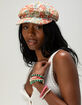 Floral Tapestry Womens Baker Boy Hat image number 5
