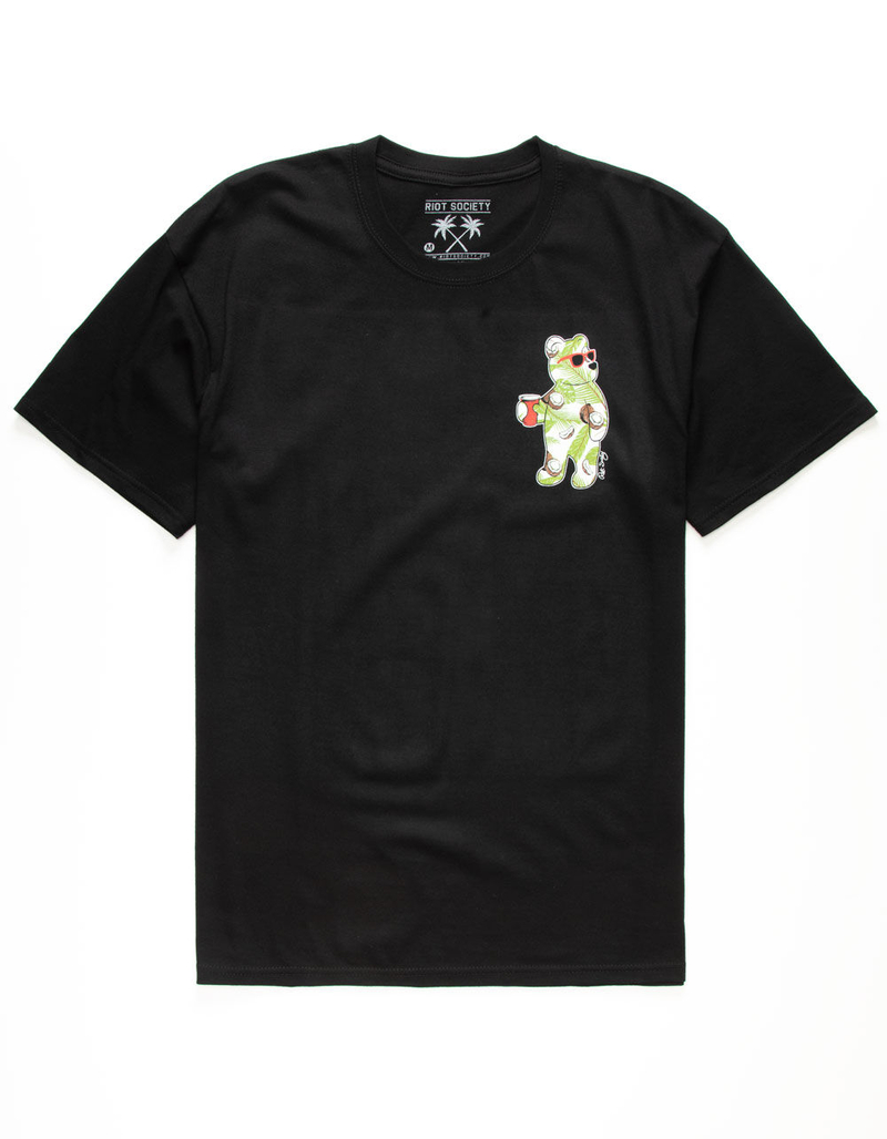 RIOT SOCIETY Coconut Bear Mens T-Shirt image number 0