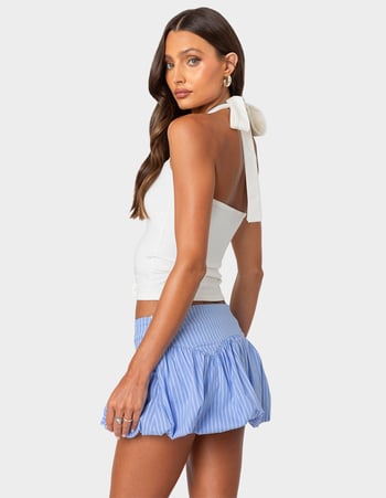 EDIKTED Marisol Straight Neck Halter Top Primary Image