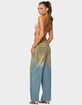EDIKTED Sequin Backless Triangle Strapless Top image number 4