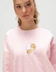 HAPPY CAMP3R Angel Bear Womens Crewneck Sweatshirt image number 4