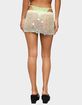 EDIKTED Kirah Sequin Crochet Mini Skirt image number 3