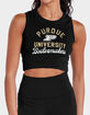 PURDUE UNIVERSITY Classic Script Womens Cropped Tank Top image number 1