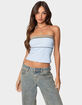 EDIKTED Ciara Ribbed Tube Top image number 1