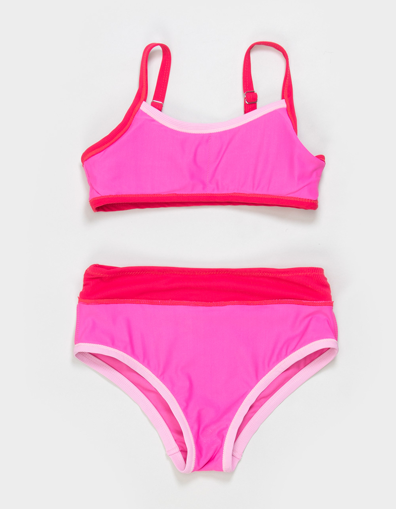 FEATHER 4 ARROW Retro Ringer Girls Bralette Bikini Set image number 2