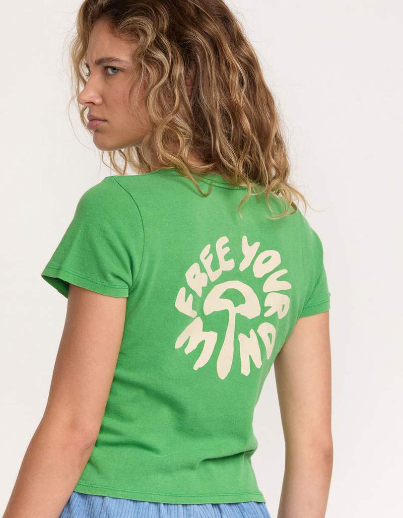 RVCA 411 Womens Fitted Baby Tee image number 3