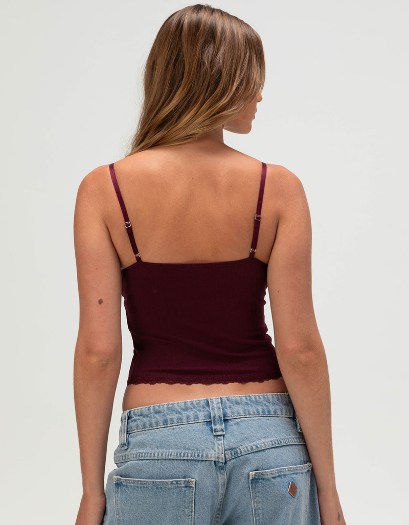WEST OF MELROSE Lace Trim Womens Cami image number 3