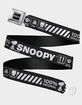 BUCKLE-DOWN Peanuts Snoopy Care Symbols Seatbelt Belt image number 1