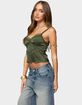 EDIKTED Tamar Satin Effect Tank Top image number 2