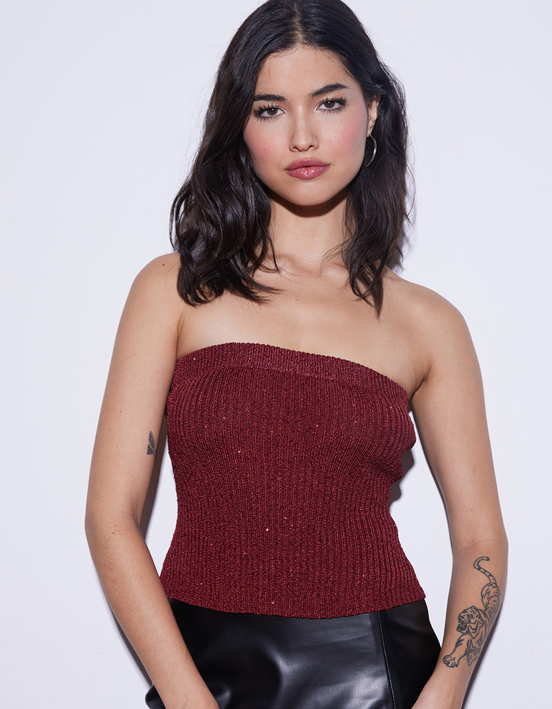 WEST OF MELROSE Shimmer Womens Tube Top image number 1
