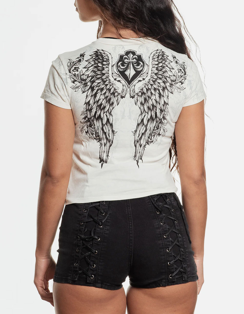 AFFLICTION Wash Womens Baby Tee image number 1
