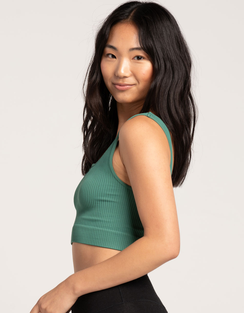 FULL TILT Seamless Notch Neck Womens Tank Top image number 1