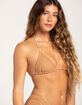 DAMSEL Texture Crochet Triangle Bikini Top image number 2