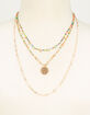 FULL TILT Layered Coin Chain & Bead Necklace image number 2