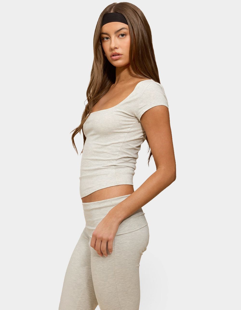 EDIKTED Esmarie Square Neck Tee image number 1