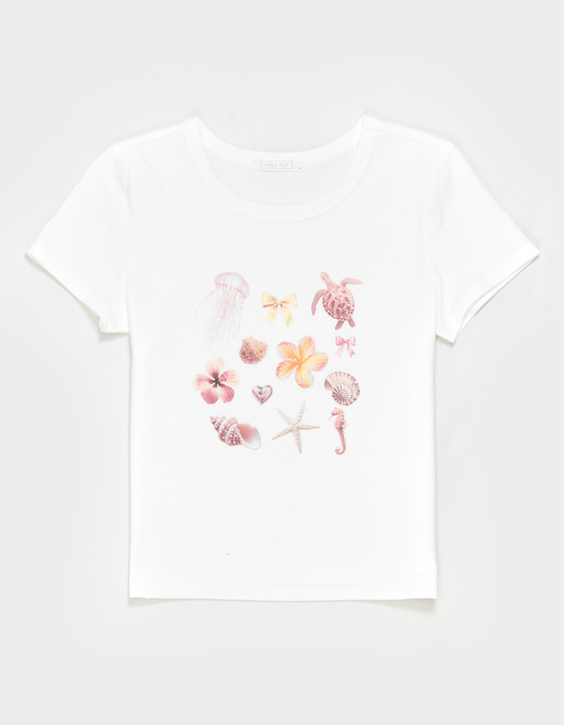 FULL TILT Beach Icon Girls Baby Tee image number 1