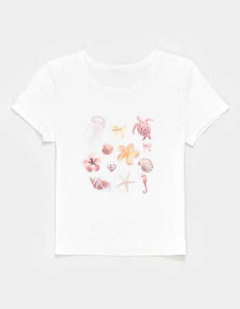 FULL TILT Beach Icon Girls Baby Tee Alternative Image