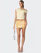 EDIKTED Sabina Low-Rise Sequin Mini Skirt image number 2