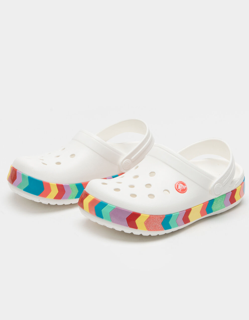 CROCS Crocband Chevron Beaded Girls Clogs image number 0