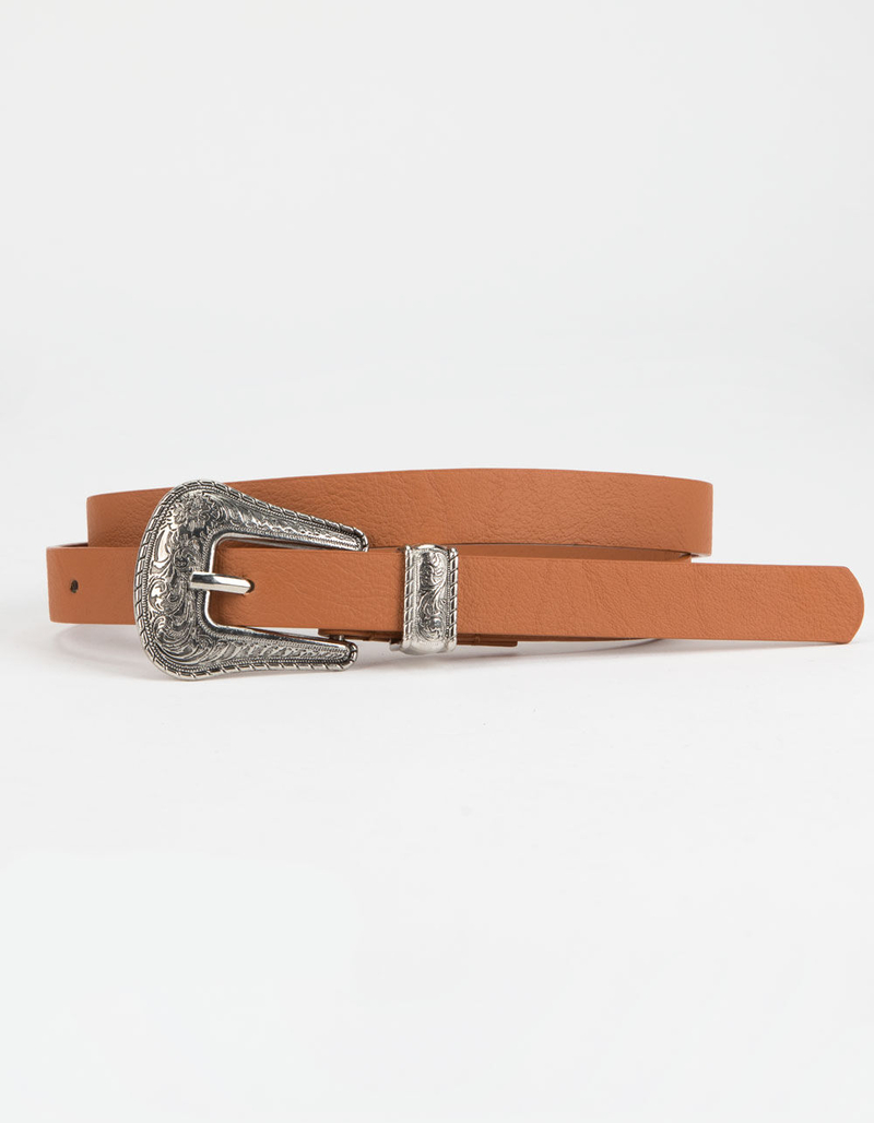 FULL TILT Taylor Cognac Western Belt image number 0