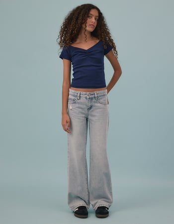 RSQ Girls Low Rise Wide Leg Jeans Primary Image