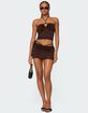 EDIKTED Koda Ruched Mini Skirt image number 5