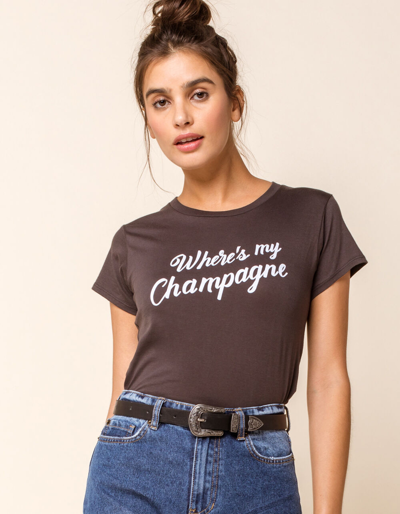 AMUSE SOCIETY Champagne Womens Tee image number 0