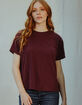 WEST OF MELROSE Womens Slub Tee image number 1