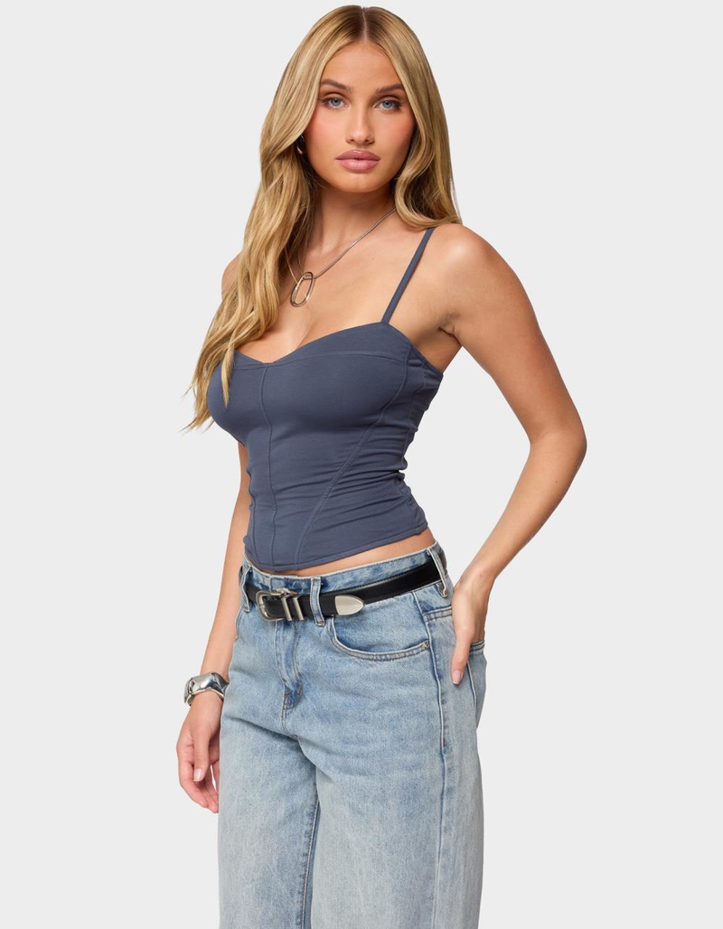EDIKTED Katanya Lace Up Top image number 1