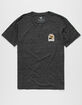 VISSLA Aloha Coast Mens Black T-Shirt image number 2